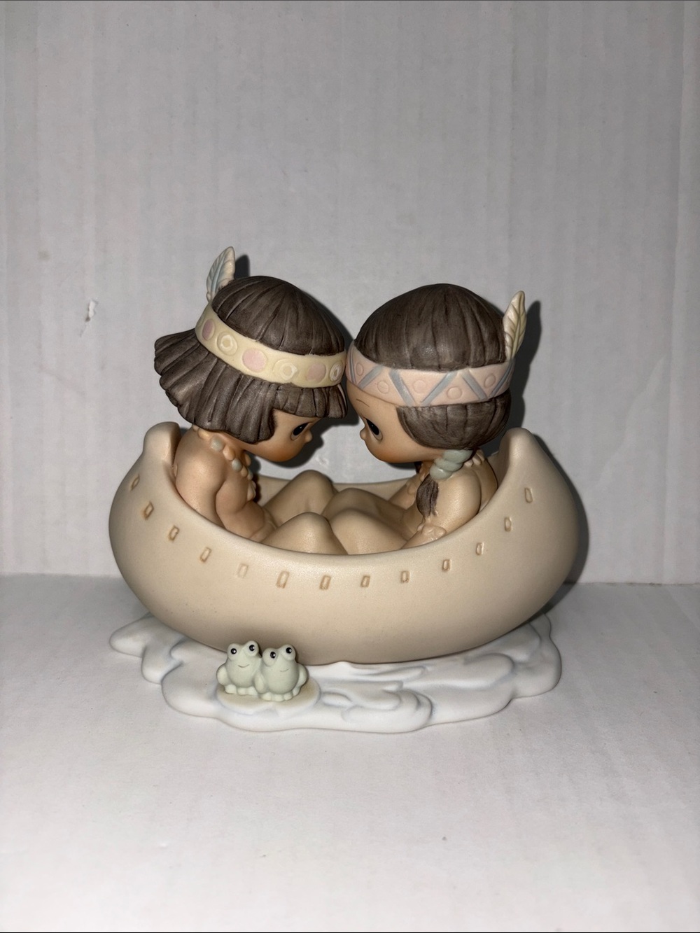 Precious Moments Many Moons in Same Canoe, Blessum You Figurine